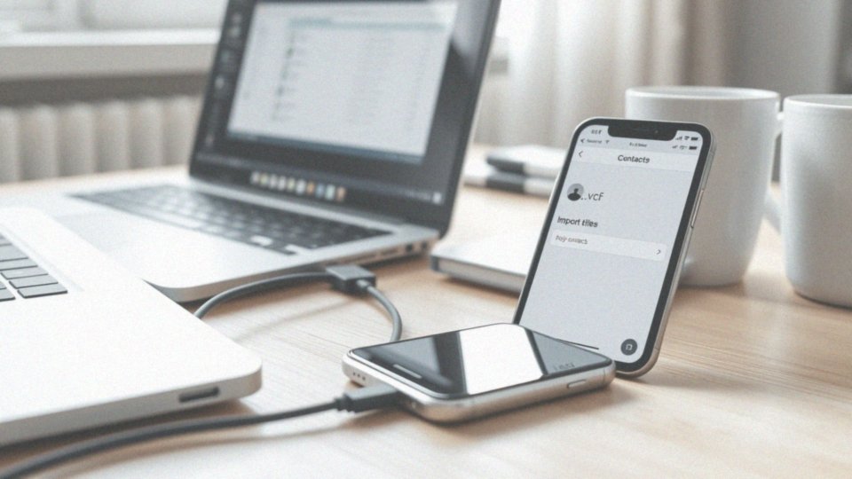 Jak importować kontakty z komputera na telefon przez kabel USB?
